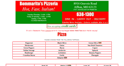 Desktop Screenshot of bommaritospizza.com
